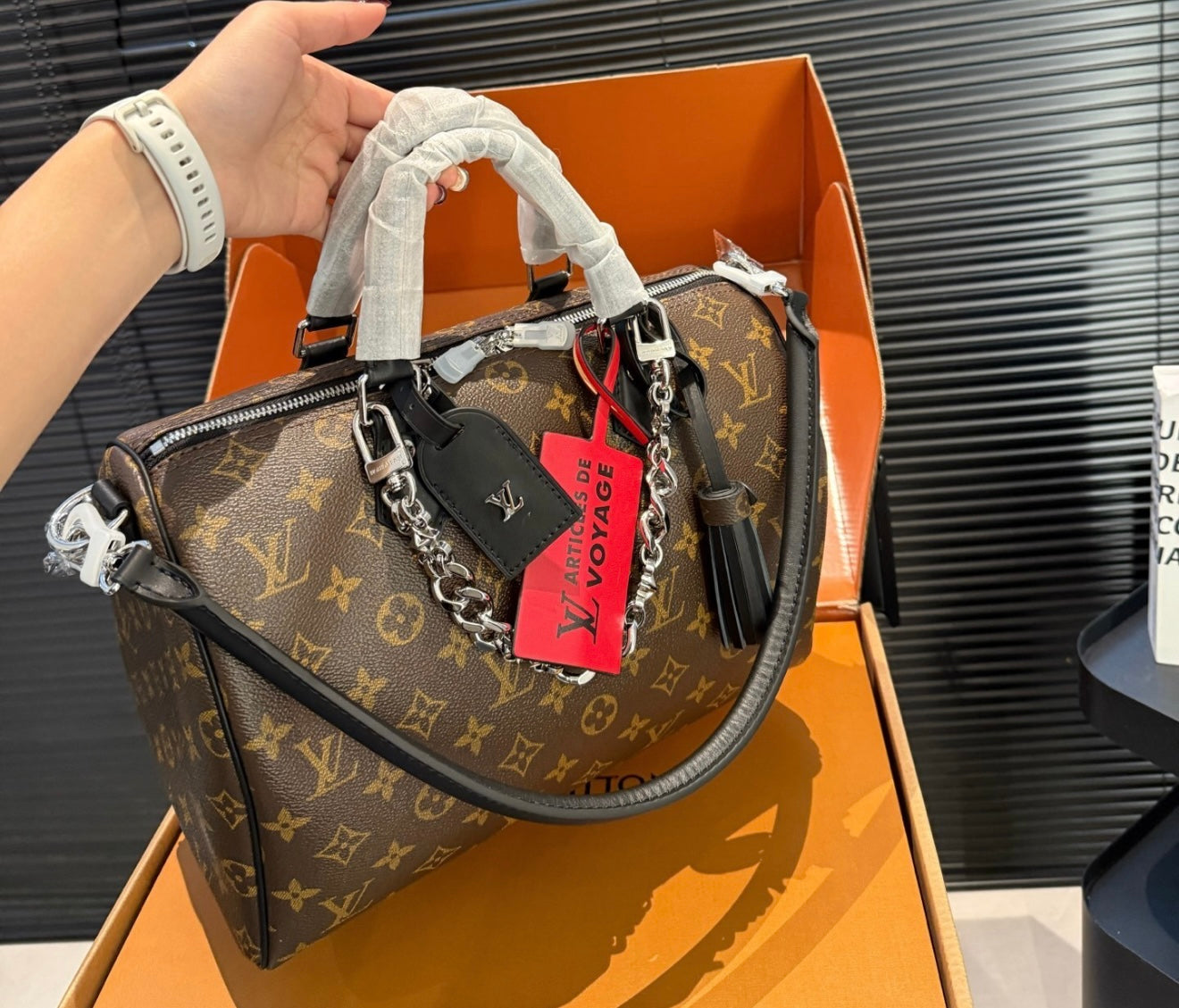 Articles de Voyage soft leather speedy